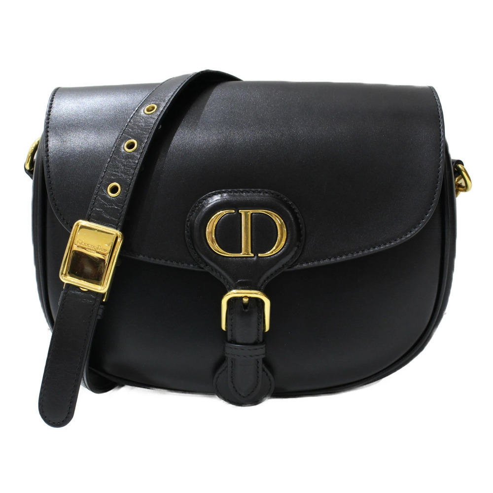 DIOR Boy Bag Shoulder Calfskin Black